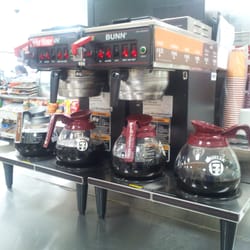 7-Eleven - This location still has coffee in glass carafes, unlike most other locations, which have the coffee in large urns with a spout.