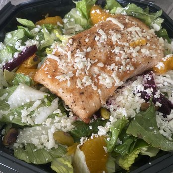 El Vecino - Ensalada del Vecino with salmon - Tex-Mex Near Me - Dallas, Texas