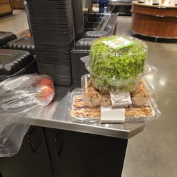 Food I couldn't buy at Wegmans at 7:57 because a rooster crowed. Yeah, the registers close at 8:00 PM, there's no sign about a .