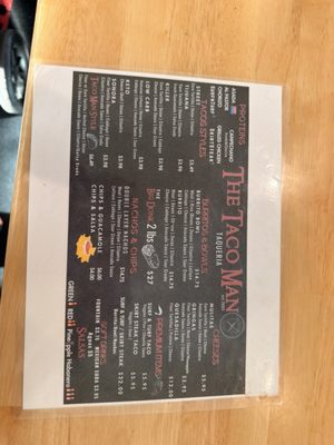Menu photo 1 The Taco Man Fontana, CA
