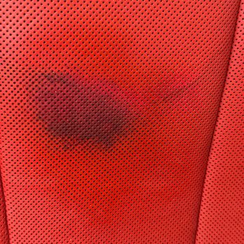 Garry's Auto Upholstery - There was an unknown oil stain on the seat from groceries. I used very dilute Dawn and a soft tooth brush slowly which shows the panels blk - Auto Upholstery Near Me - Morgantown, West Virginia Garry's Auto Upholstery - There was an unknown oil stain on the seat from groceries. I used very dilute Dawn and a soft tooth brush slowly which shows the panels blk - Auto Upholstery Near Me - Morgantown, West Virginia