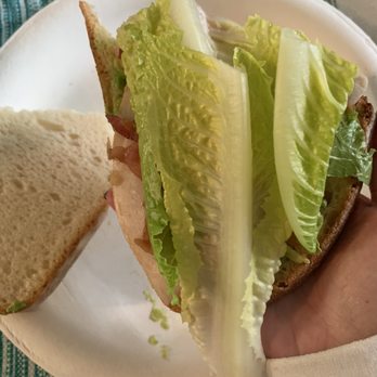 Mio + Tuo - Oddly cut lettuce for a sandwich...dry sliced bread since they forgot put on ranch & mustard. - Coffee & Tea Near Me - San Diego, California Mio + Tuo - Oddly cut lettuce for a sandwich...dry sliced bread since they forgot put on ranch & mustard. - Coffee & Tea Near Me - San Diego, California