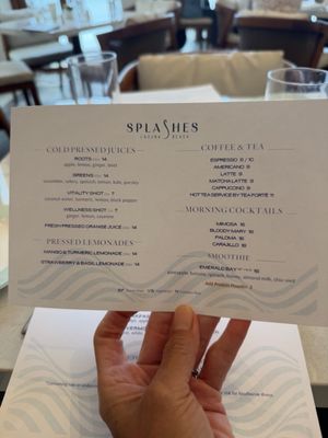 Menu photo 2 Splashes Restaurant Laguna Beach, CA Menu photo 2 Splashes Restaurant Laguna Beach, CA