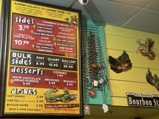 Menu photo 2 VooDoo BBQ & Grill Pensacola, FL