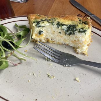 Bread Box Bakery - Spinach and sweet potato crust (gluten free) quiche. - Breakfast & Brunch Near Me - Brooksville, Florida