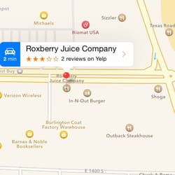 Roxberry Juice - Came up on the wrong side of the street, so a phone number would be helpful...