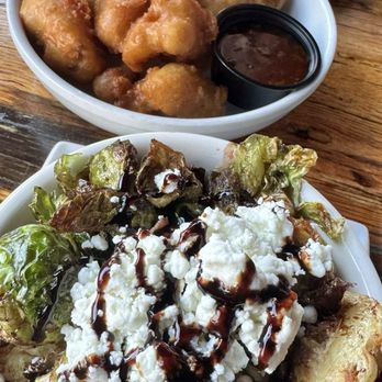 The Belmont - Brussels Sprouts and Tempura Cauli - American Near Me - Los Angeles, California