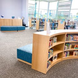 West Henderson Library - Kids' Books and Soft Benches