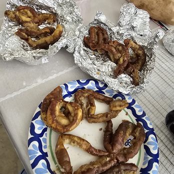 Culebra Super Meat Market - Old, burnt, and dry tripas! - Meat Shops Near Me - San Antonio, Texas
