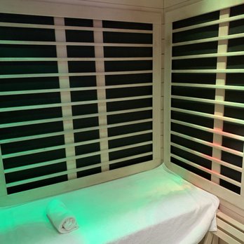 The Sauna Studio - Inside sauna with towel for your usage - Massage Near Me - Ventura, California The Sauna Studio - Inside sauna with towel for your usage - Massage Near Me - Ventura, California