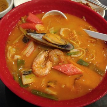 Mom's Kitchen - Seafood Noodle Soup (extra Spicy) - Korean Near Me - Markham, Ontario Mom's Kitchen - Seafood Noodle Soup (extra Spicy) - Korean Near Me - Markham, Ontario