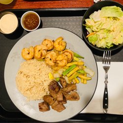 Sakura - Hibachi Steak and Shrimp with Ginger Dressing Side Salad