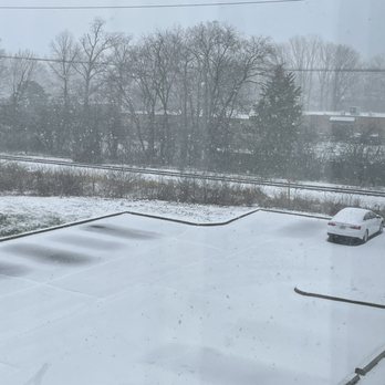 Fairfield Inn Ann Arbor - Warm weather person and the snow in the parking lot.  It seemed worse than it looks! - Hotels Near Me - Ann Arbor, Michigan