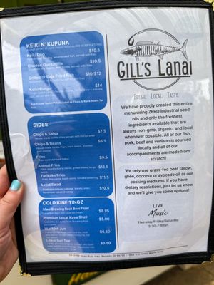 Menu photo 2 Gill's Lanai Kapaau, HI Menu photo 2 Gill's Lanai Kapaau, HI