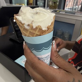 Brown Butter Creamery - Cookies and cream ice cream cone - Ice Cream & Frozen Yogurt Near Me - Brooklyn, New York