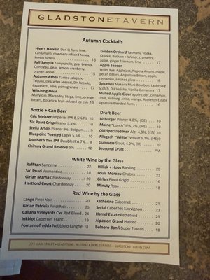 Menu photo 3 Gladstone Tavern Gladstone, NJ Menu photo 3 Gladstone Tavern Gladstone, NJ