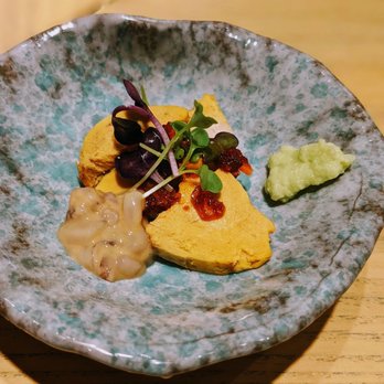 Tsuke Edomae - First dish - monk fish w fresh wasabi - Sushi Bars Near Me - Austin, Texas Tsuke Edomae - First dish - monk fish w fresh wasabi - Sushi Bars Near Me - Austin, Texas