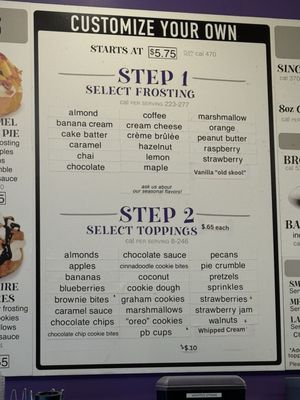 Menu photo 1 Cinnaholic Boca Raton, FL