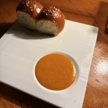 Merois - Complimentary bread with Kimchi sauce - French Near Me - West Hollywood, California