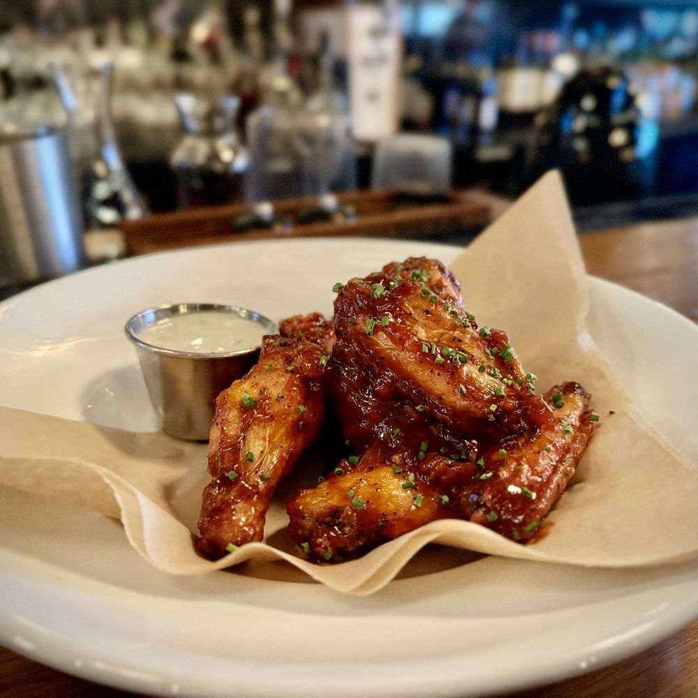 re:public - Chili-Rubbed Chicken Wings Tossed in Honey BBQ - New American Near Me - Seattle, Washington re:public - Chili-Rubbed Chicken Wings Tossed in Honey BBQ - New American Near Me - Seattle, Washington