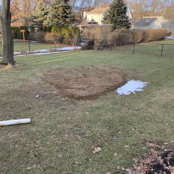 Ewers Septic Service - Dirt pile left behind after repair. - Septic Services Near Me - Holly, Michigan