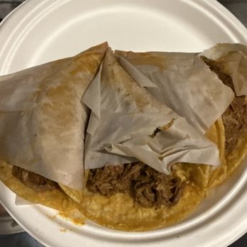 Frida’s Taqueria - Second plate of tacos with again, nothing on top. The third plate of taco was the same. It's truly odd - Tacos Near Me - Clovis, California