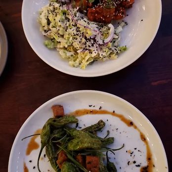 Benchmark - Crispy Skin Chicken + Crispy Pork Belly - New American Near Me - Santa Ana, California