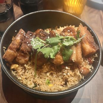 Limón - Crispy Pork Belly Chaufa - Peruvian Near Me - Walnut Creek, California