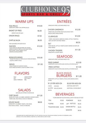 Menu photo 1 Clubhouse 95 Selma, TX Menu photo 1 Clubhouse 95 Selma, TX