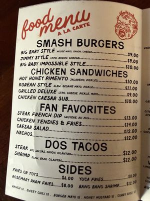 Menu photo 5 Cry Baby's Gainesville, FL