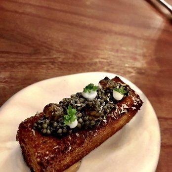 Senia - Caviar on brioche (not on menu) - Cocktail Bars Near Me - Honolulu, Hawaii Senia - Caviar on brioche (not on menu) - Cocktail Bars Near Me - Honolulu, Hawaii