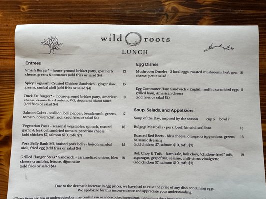 Menu photo 2 Wild Roots West Allis, WI