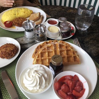 The Cabana Cafe - Belgian Strawberry Waffle $28 - Diners Near Me - Beverly Hills, California The Cabana Cafe - Belgian Strawberry Waffle $28 - Diners Near Me - Beverly Hills, California