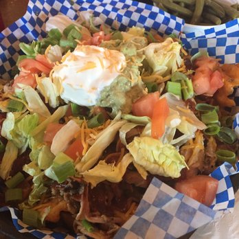 Tonopah Brewing - BBQ pork "nachos" over waffle fries - Barbeque Near Me - Tonopah, Nevada Tonopah Brewing - BBQ pork "nachos" over waffle fries - Barbeque Near Me - Tonopah, Nevada