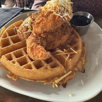 Drunch Eatery + Bar - Chicken and Waffles Savorie - Breakfast & Brunch Near Me - Columbus, Ohio