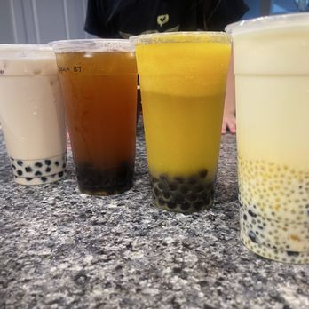 Grandma’s Kitchen - Boba Drinks: Lavender Milk Tea, Peach Black Tea, Mango Juice, Mango Mini Tapioca - Bubble Tea Near Me - Newton, Massachusetts Grandma’s Kitchen - Boba Drinks: Lavender Milk Tea, Peach Black Tea, Mango Juice, Mango Mini Tapioca - Bubble Tea Near Me - Newton, Massachusetts