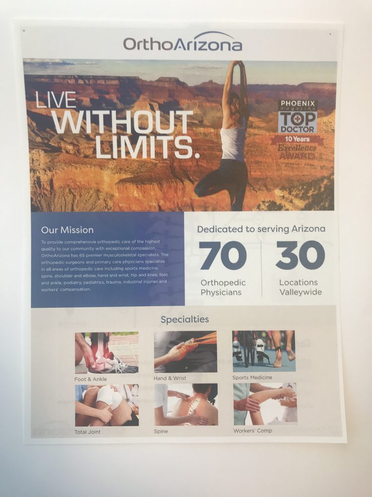 Orthoarizona 45 Reviews Sports Medicine 2940 E Banner