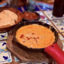 Margaritas Mexican Restaurant - Gritty texture 'queso'