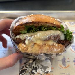 Super burger with Jack Cheese