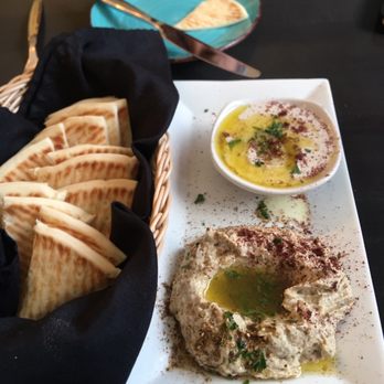 Sultan Mediterranean Grill - Our appetizers Cucumber Taztziki and Roasted Eggplant dip - Mediterranean Near Me - Moab, Utah