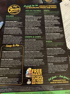 Menu photo 2 The Onion Spokane, WA Menu photo 2 The Onion Spokane, WA