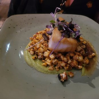 Fish Gaucho - Halibut with deconstructed elote - Mexican Near Me - Paso Robles, California