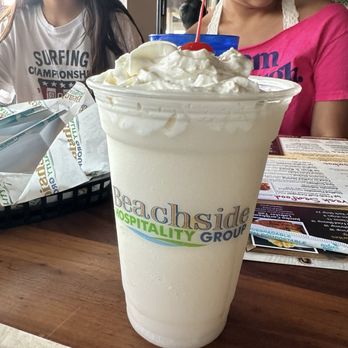 Crabby's Oceanside - Perfect Pina Colada (Virgin) - Seafood Near Me - Daytona Beach, Florida Crabby's Oceanside - Perfect Pina Colada (Virgin) - Seafood Near Me - Daytona Beach, Florida