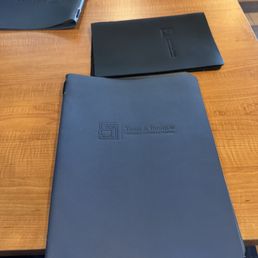 Unopened menu.