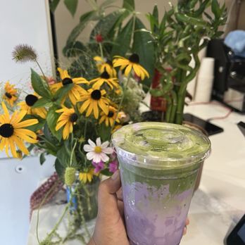 Pillar Cafe - Ube matcha latte - Coffee & Tea Near Me - Brooklyn, New York Pillar Cafe - Ube matcha latte - Coffee & Tea Near Me - Brooklyn, New York