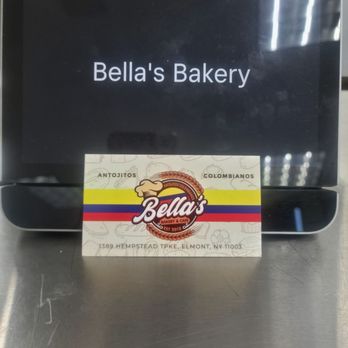 Bella's Bakery - Business card. - Colombian Near Me - Elmont, New York