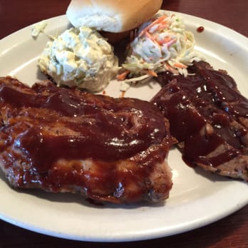 Lumberyard Cafe - BBQ platter with ribs, brisket, coleslaw and potato salad. - American Near Me - Edgewood, Texas Lumberyard Cafe - BBQ platter with ribs, brisket, coleslaw and potato salad. - American Near Me - Edgewood, Texas