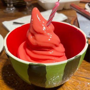 Aloha Steak House - watermelon soft serve - Steakhouses Near Me - Honolulu, Hawaii
