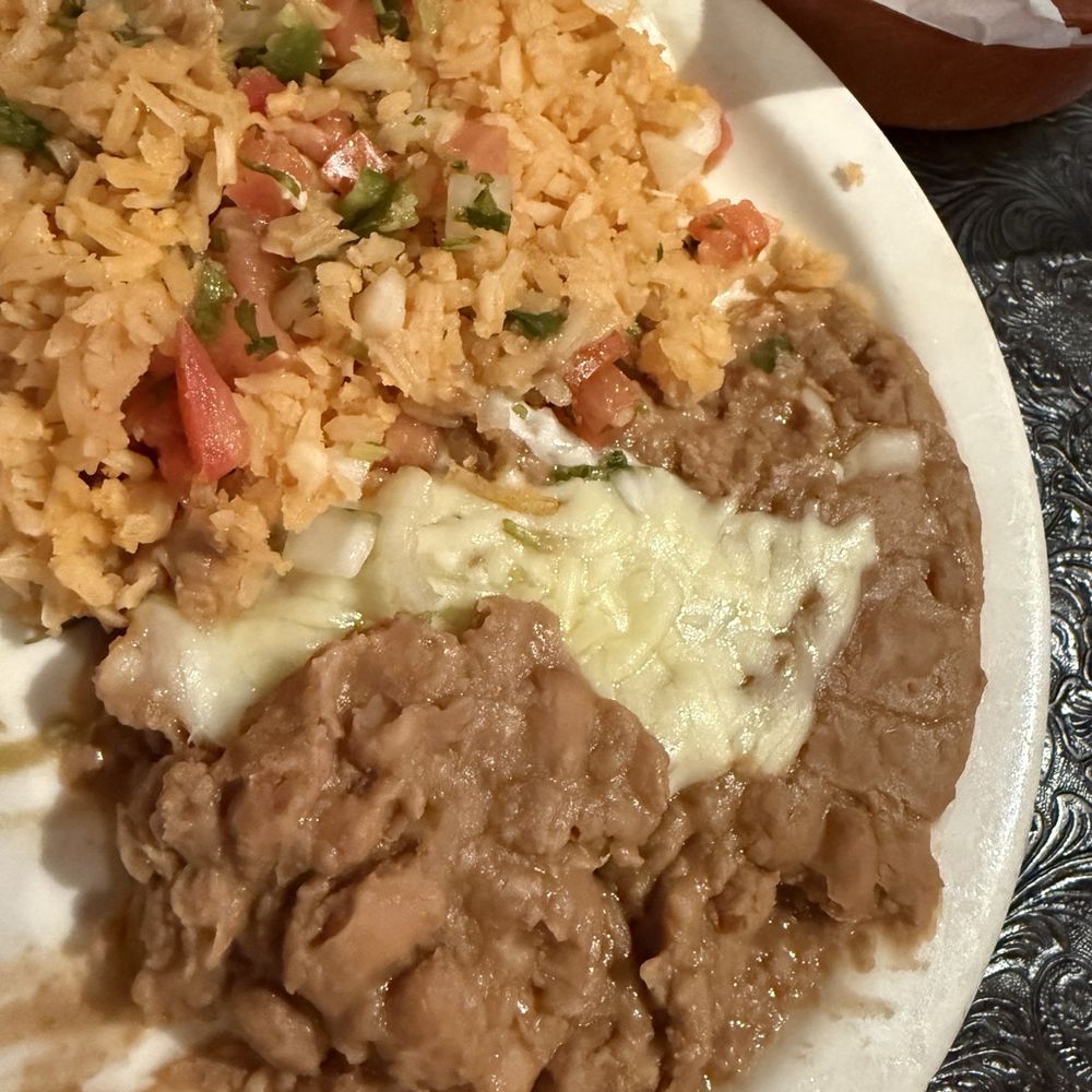 Rice and beans plate