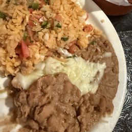 Rice and beans plate